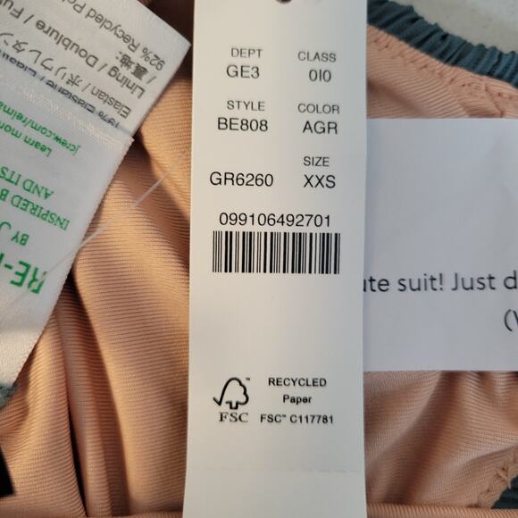 NWT J.Crew Ribbed High Rise Cheeky Bikini Bottom Vacation Summer Resort Size XXS - Picture 3 of 6